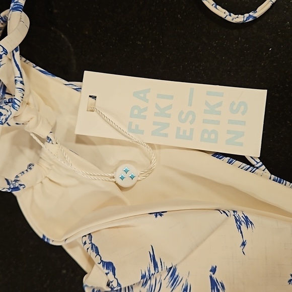 💕FRANKIES BIKINIS💕 Sand String Bikini Bottom  ~ Surfer Dude Print XL NWT - Picture 10 of 11